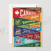 Canada fanion briefkaart (Voorkant / Achterkant)