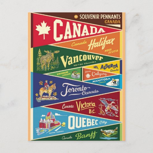 Canada fanion briefkaart (Voorkant)