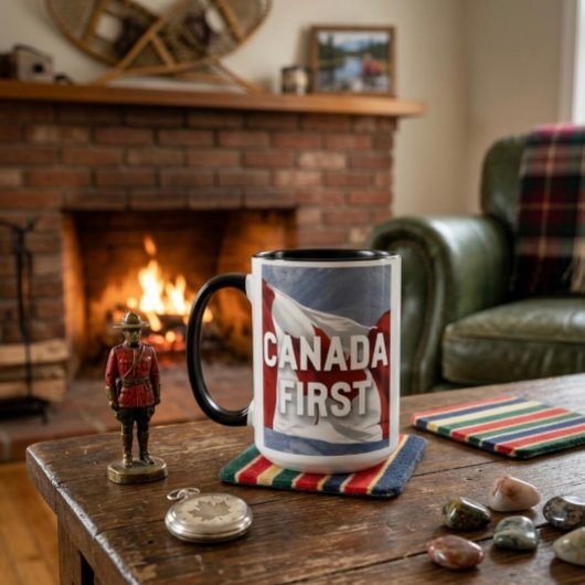 Canada first. Conservative Party Canada message.  Mok