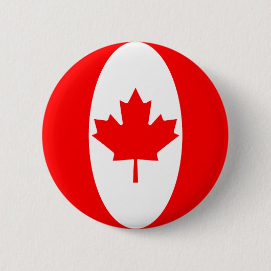 Canada Fisheye Flag Button (Voorkant)
