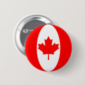 Canada Fisheye Flag Button (Voorkant /achterkant)