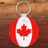 Canada Fisheye Flag Sleutelhanger (Voorkant)