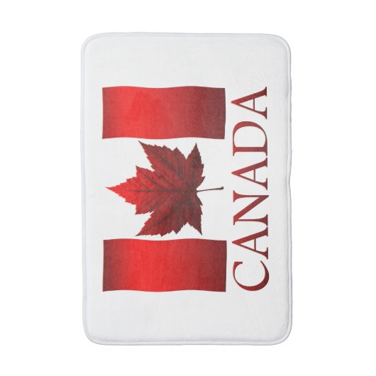 Canada Flag Bath Mat Custom Canada Souvenir Decor (Voorkant Verticaal)