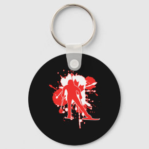 Canada Flag Biathlonist - Canadese Biathlon Sleutelhanger