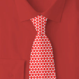 Canada Flag Brick Pattern Stropdas