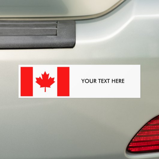 CANADA FLAG Bumpersticker (Op auto)