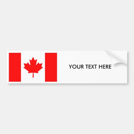 CANADA FLAG Bumpersticker (Voorkant)