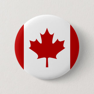 Canada Flag Button Red