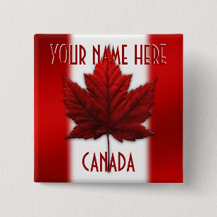 Canada Flag Buttonnen Specialized Canada Souvenir Vierkante Button 5,1 Cm