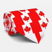 Canada Flag, Canada Flag, Canada Flag, Canada F.. Stropdas (Opgerold)