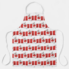 CANADA FLAG | Canadese kaart | Stijlvol patriottic Schort