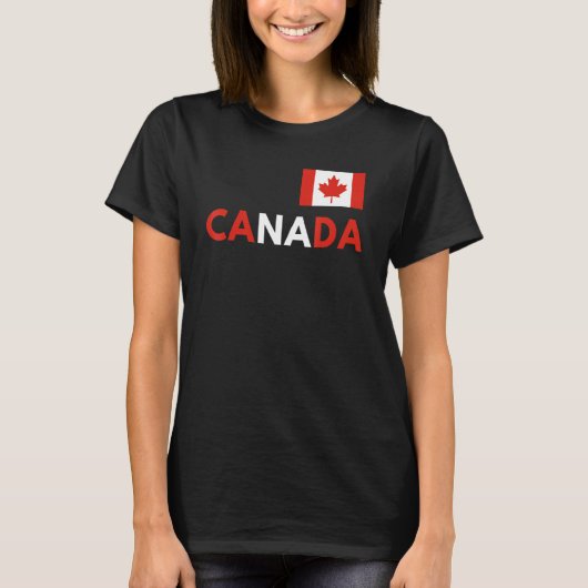 Canada Flag Canadian Flag Pride Country Happy Cana T-shirt (Voorkant)