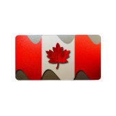 Canada Flag-Chrome door Shirley Taylor Etiket (Voorkant)