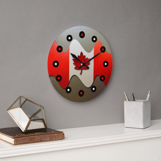 Canada Flag-Chrome door Shirley Taylor Grote Klok (Kantoor)