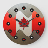 Canada Flag-Chrome door Shirley Taylor Grote Klok (Voorkant)