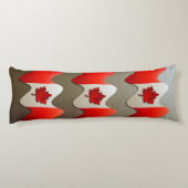 Canada Flag-Chrome door Shirley Taylor Lichaamskussen (Achterkant)