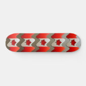 Canada Flag-Chrome door Shirley Taylor Persoonlijk Skateboard (Horizontaal)