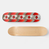 Canada Flag-Chrome door Shirley Taylor Persoonlijk Skateboard (Horizontaal)