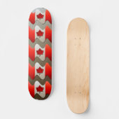 Canada Flag-Chrome door Shirley Taylor Persoonlijk Skateboard (Voorkant)