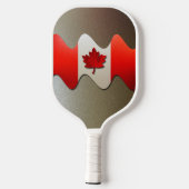 Canada Flag-Chrome door Shirley Taylor Pickleball Paddle (Achterkant)