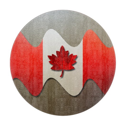 Canada Flag-Chrome door Shirley Taylor Snijplank (Voorkant)