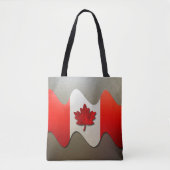 Canada Flag-Chrome door Shirley Taylor Tote Bag (Voorkant)