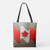 Canada Flag-Chrome door Shirley Taylor Tote Bag (Achterkant)