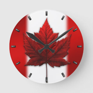 Canada Flag Clock Canada Souvenir Wall Clocks Gift Ronde Klok