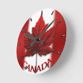 Canada Flag Clock Canada Souvenir Wall Clocks Gift Ronde Klok (Hoek)