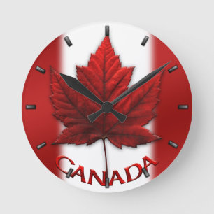 Canada Flag Clock Canada Souvenir Wall Clocks Gift Ronde Klok