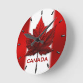Canada Flag Clock Canada Souvenir Wall Clocks Gift Ronde Klok (Hoek)