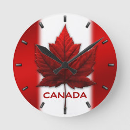 Canada Flag Clock Canada Souvenir Wall Clocks Gift Ronde Klok