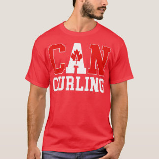Canada Flag Curler - Canadese CAN Curling T-shirt
