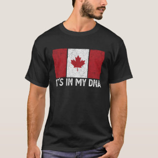  Canada Flag dat ze in mijn DNA zit T-shirt