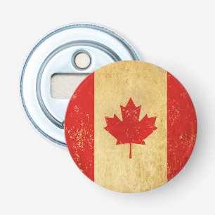 Canada Flag  Design flesopener Button Flesopener