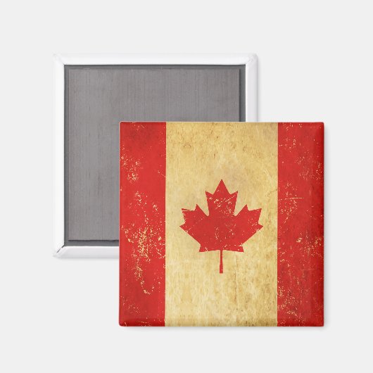 Canada Flag  Design Magnet (Voorkant / Achterkant)