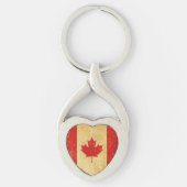 Canada Flag  Design Metal Sleutelhanger (Voorkant)