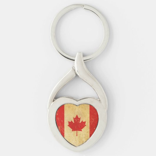 Canada Flag  Design Metal Sleutelhanger (Voorkant)