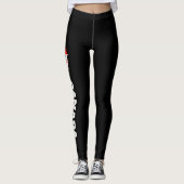 Canada Flag Design Rood Wit Zwart Leggings Vrouwen (Voorkant)