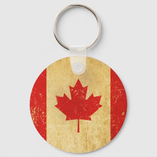 Canada Flag  Design Sleutelhanger (Voorkant)