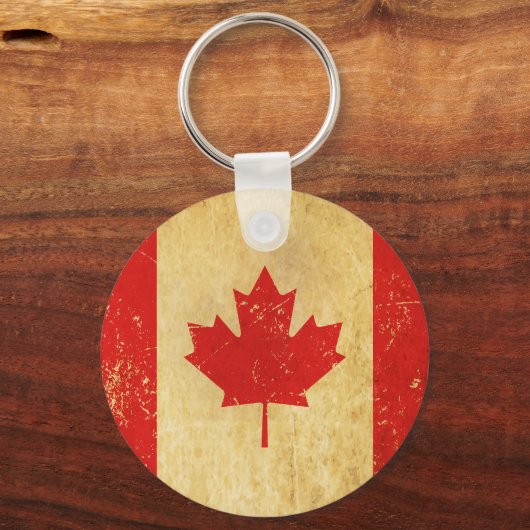 Canada Flag  Design Sleutelhanger (Voorkant)