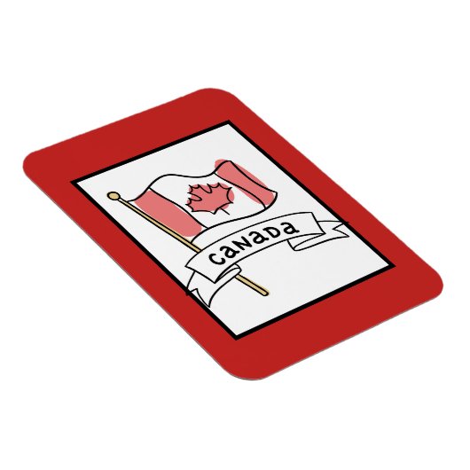 Canada Flag Doodle Magneet (Rechterzijde)