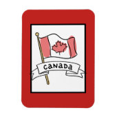 Canada Flag Doodle Magneet (Verticaal)