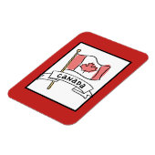 Canada Flag Doodle Magneet (Linkerzijde)