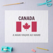 Canada Flag en Motto Tissuepapier (Craft)
