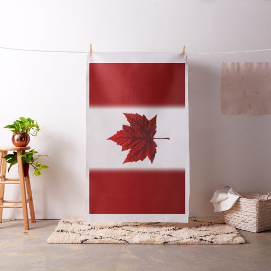 Canada Flag Fabric Gepersonaliseerd Canada Fabric Stof (Voorbeeld)