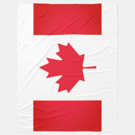 CANADA FLAG FLEECE DEKEN