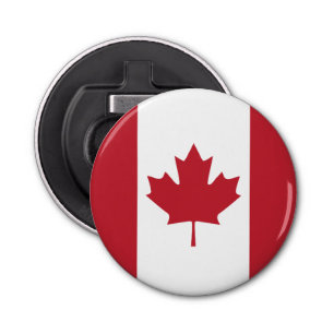 Canada Flag Fridge Magnet Bottle Open Button Flesopener
