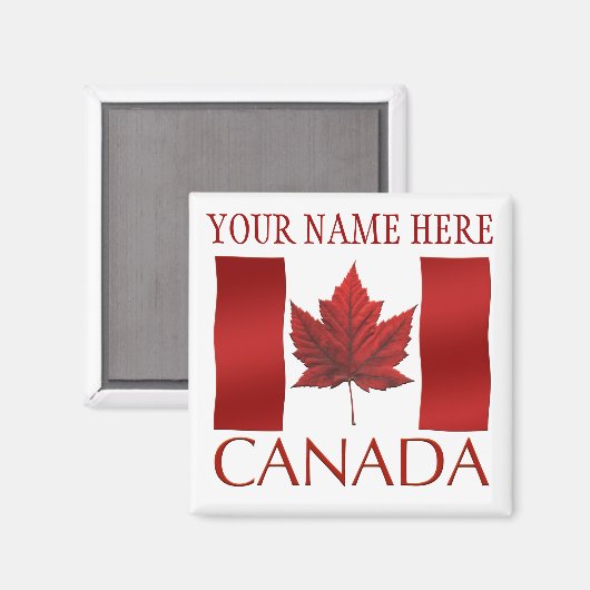 Canada Flag Fridge Magnet Canada Maple Leaf Magnet (Voorkant / Achterkant)