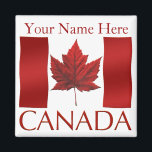 Canada Flag Fridge Magnet Canada Maple Leaf Magnet<br><div class="desc">Canada Souvenir Magnets Canadian Flag Magnets Canada Souvenir Magnets Gifts Canada Keepsakes for Men Kinder Friends Family Home & Kantoor Canada Day Magnets Canadian Souvenir Gifts for Men & Women Kinder Home & Kantoor Klik op "Customize" om tekst toe te voegen Kies Fonts and Custom Colors Personalized Canada Souvenir Magnets...</div>